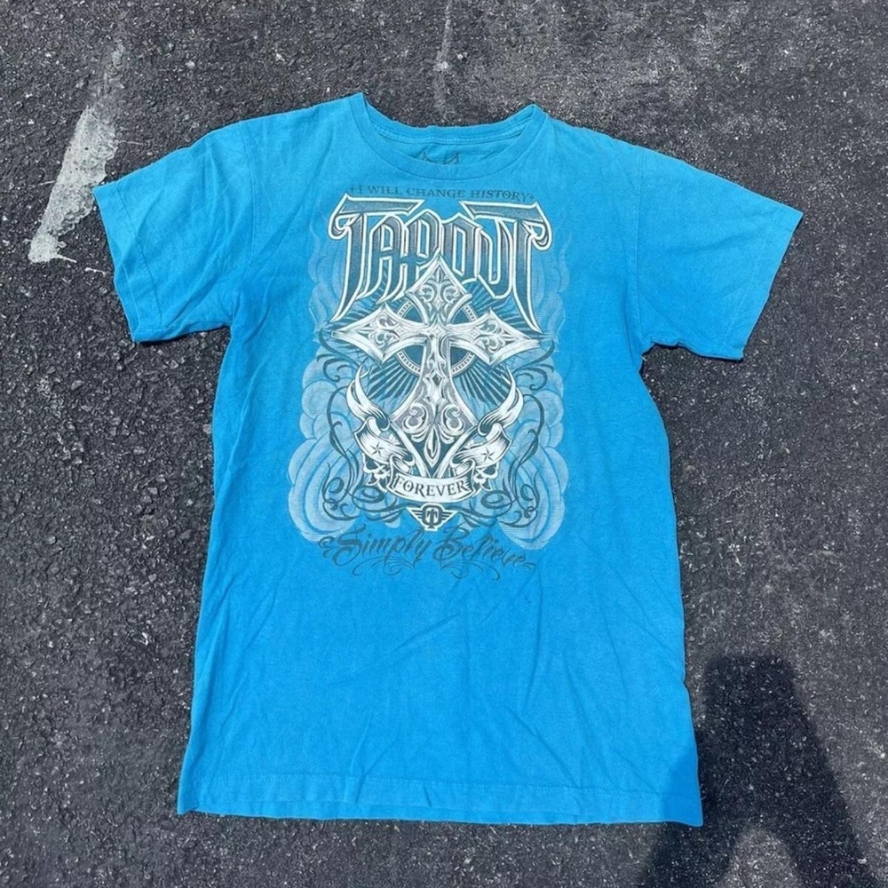 Y2K Graphic Tapout Logo Shirt  Shirt Size XL